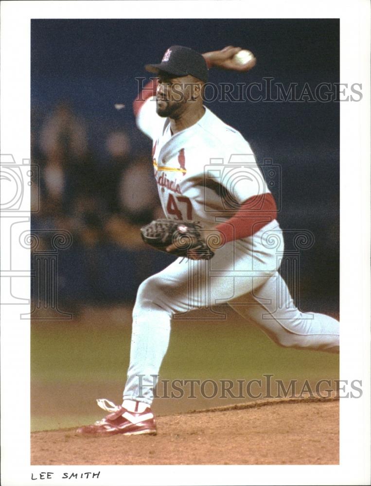 Press Photo Lee Arthur Smith Boston Red Sox Chicago Cub - RRQ28301 - Historic Images