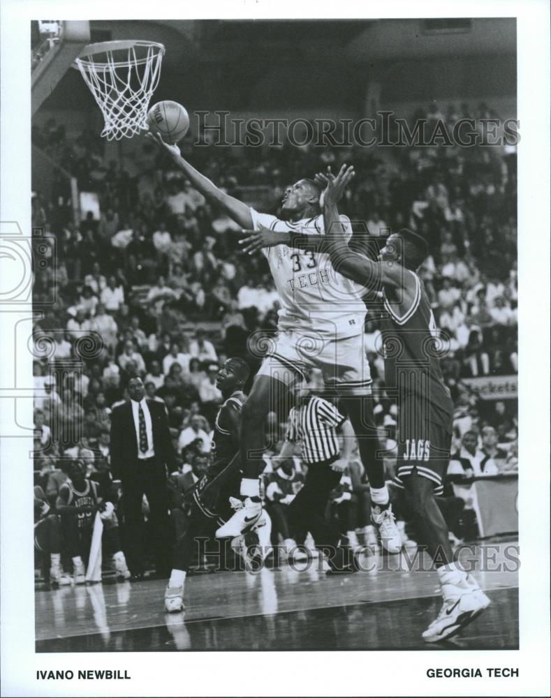 Press Photo Georgia Tech Basketball PlayerIvano Newbill - RRQ28333 - Historic Images