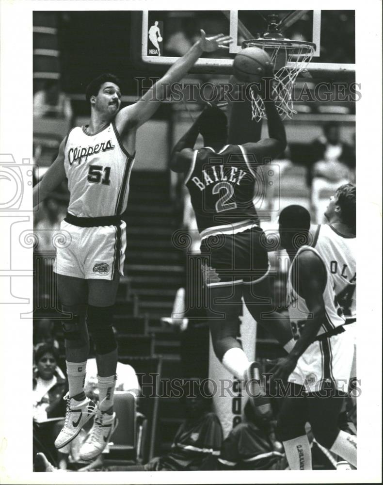 Basketball professional Martin Nessley Clippers LA - RRQ28397 - Historic Images