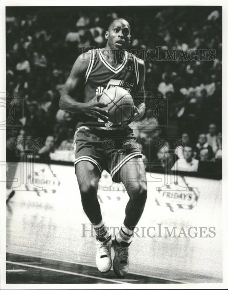 1991 Press Photo Melvin Newbern Detroit Piston - RRQ28409 - Historic Images