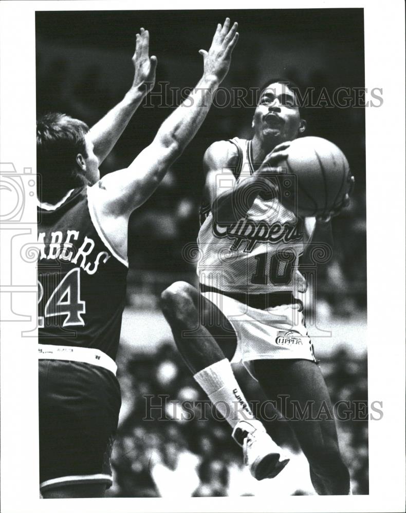 1988 Press Photo Norman Ellard Norm Los Angeles Lakers - RRQ28429 - Historic Images