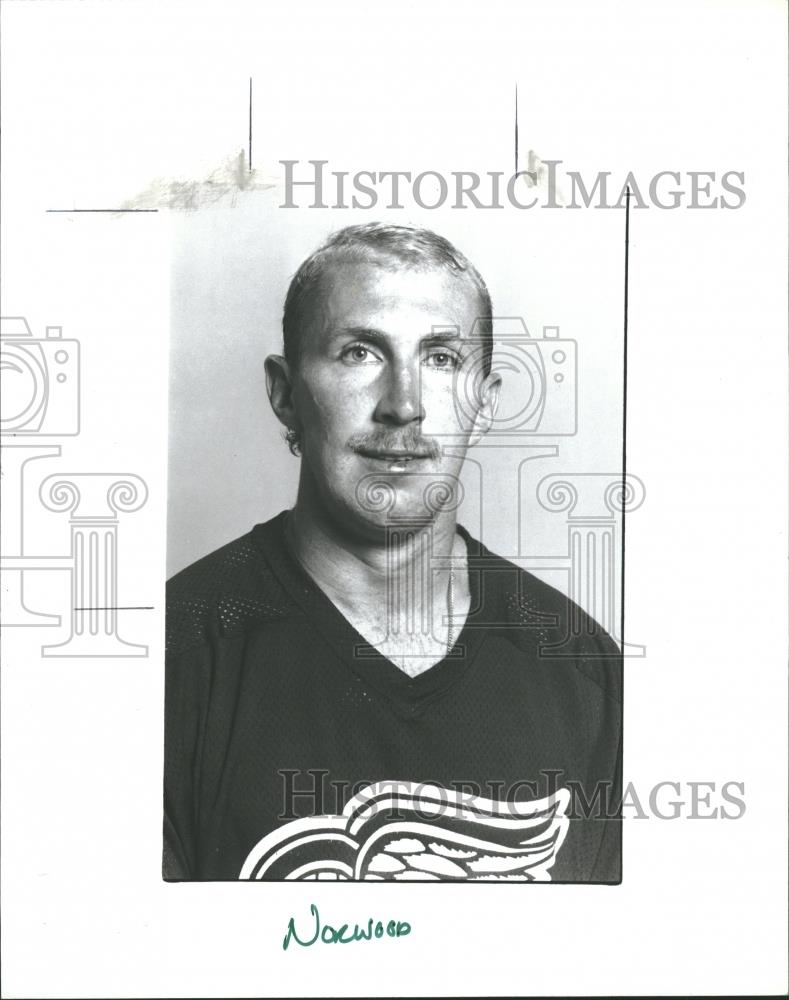 1988 Press Photo Lee Norwood Hockey Player - RRQ28671 - Historic Images