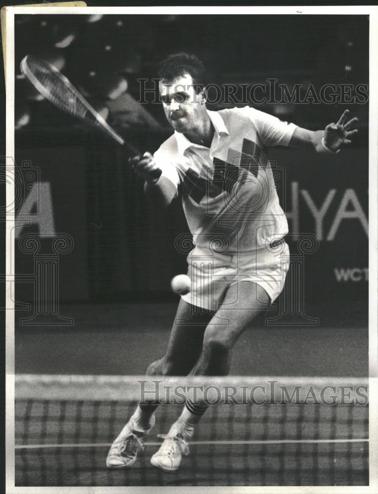 1982 Press Photo Wojtek Fibak WCT Tennis Semifinals - RRQ28937 - Historic Images