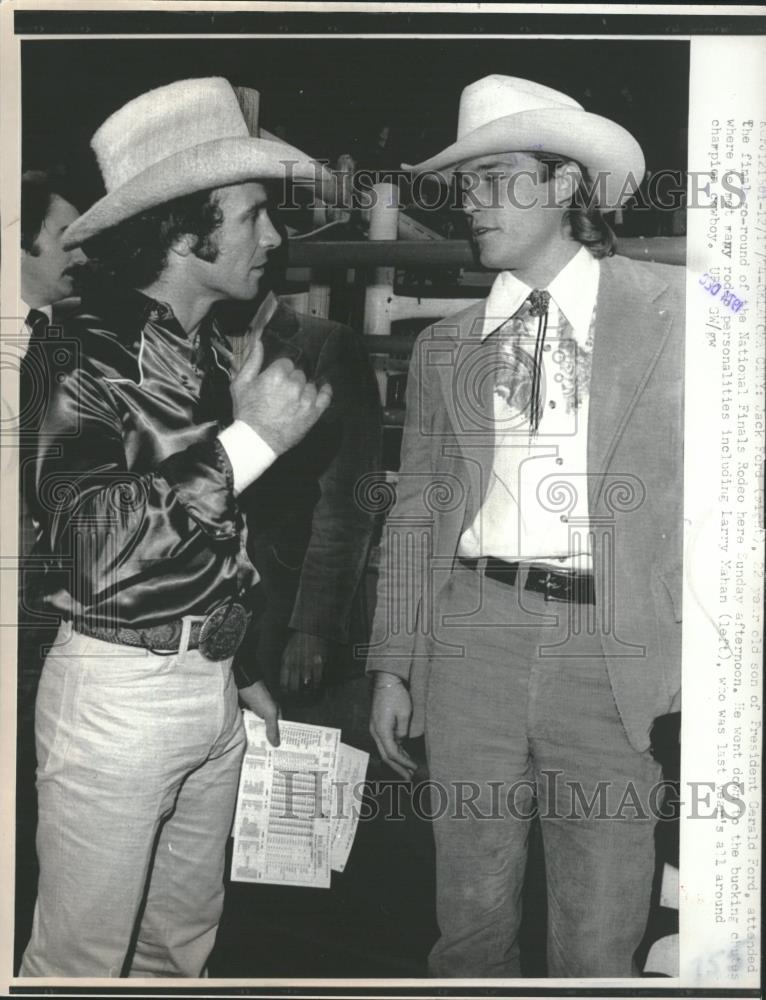 1974 Press Photo Jack Ford Son President Rodeo Finals - RRQ28985 - Historic Images