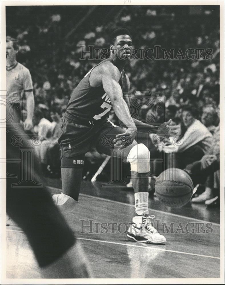 1990 Press Photo Pete Myers Basketball New Jersey Nets - RRQ28999 - Historic Images
