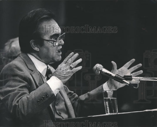 1983 Press Photo Governor George Wallace Speaks to Special Session - abna35628 - Historic Images