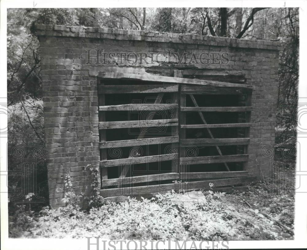 1980 Press Photo Old Jail in Gordon, Alabama - abna35819 - Historic Images