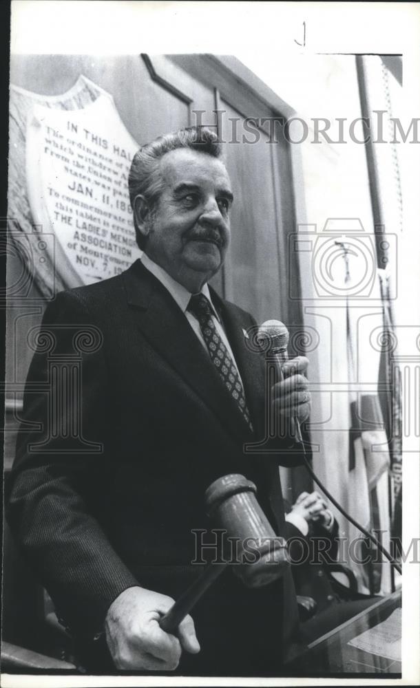 1981 Press Photo Joe McCorquodale, speaker, gavels start of session, Alabama - Historic Images
