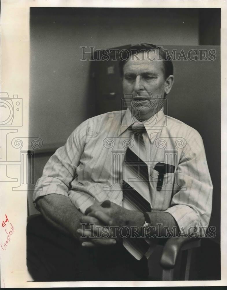 1978 Press Photo Edward Lansford, Shelby County School Maintenance Supervisor - Historic Images