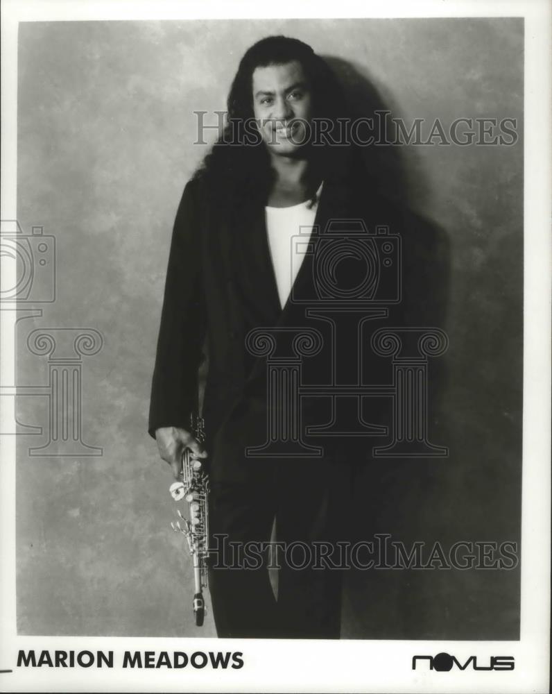 Press Photo Marion Meadows with Saxophone - abna36401 - Historic Images