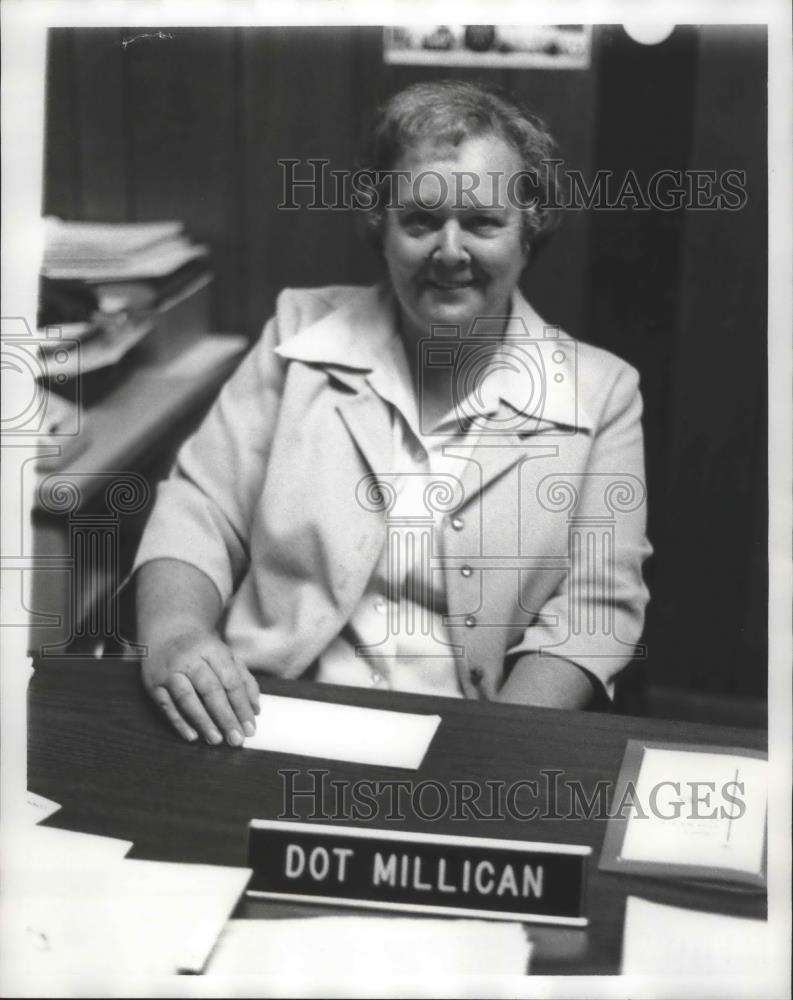 1979 Press Photo Dot Millican, campaign worker for Fob James, Alabama - Historic Images