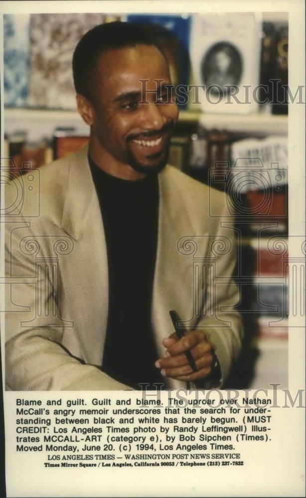 1994 Press Photo Nathan McCall, Author of Memoir - abna36943 - Historic Images