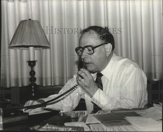 1981 Press Photo Thermon Montgomery, Jackson State College President - abna36985 - Historic Images