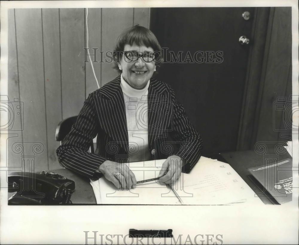 1978 Press Photo Mrs. Janet Noland, United Way - Montevallo Area Services Center - Historic Images