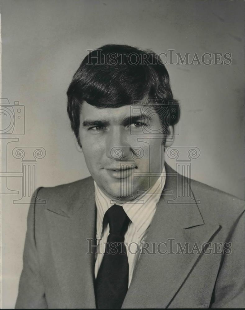 1977 Press Photo Reverend Rich Teeters, clergyman and former disc jockey - Historic Images