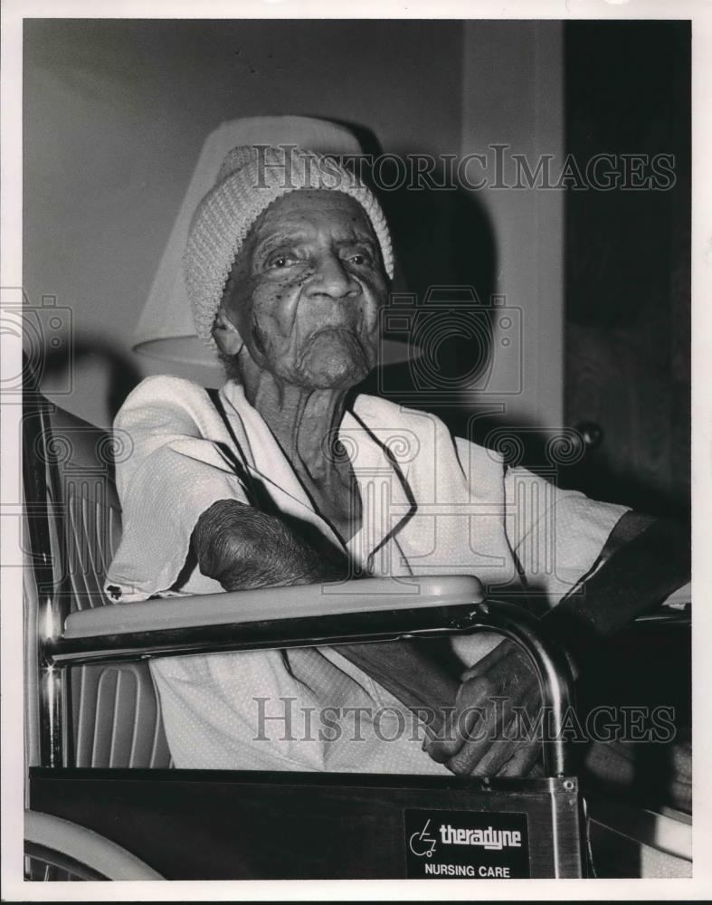 1985 Press Photo Nancy Spencer at 102 years old - abna39089 - Historic Images