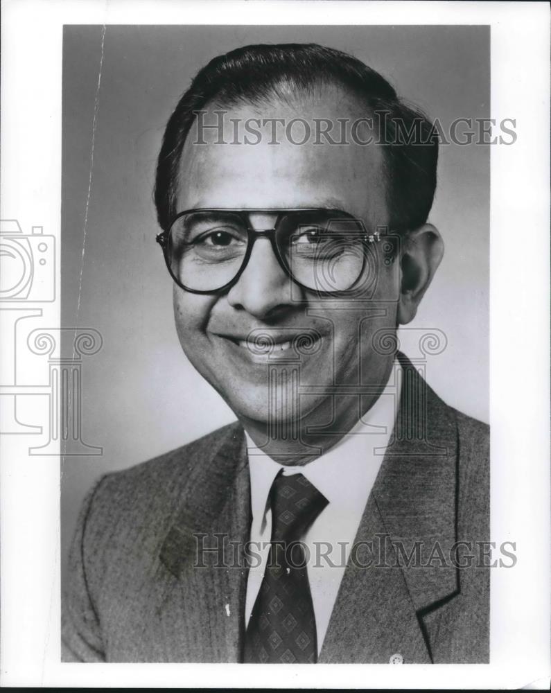 1991 Press Photo Rejendo K. Saboo, India, President, Rotary International - Historic Images