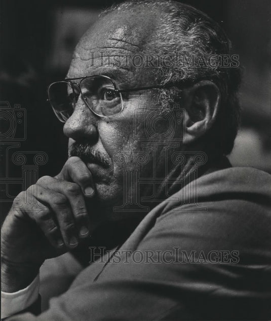 1983 Press Photo Candidate John Rohde of Cooper Green Hospital - abna39256 - Historic Images