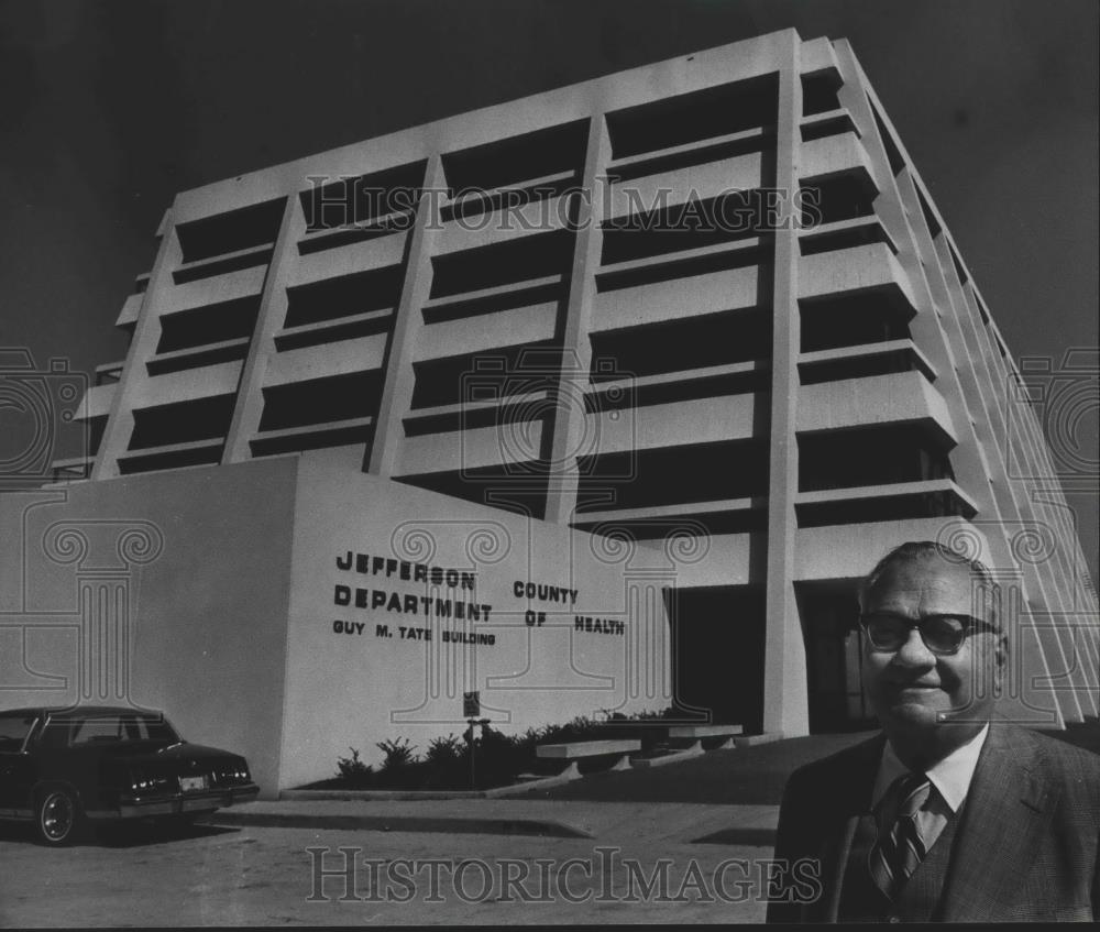 1979 Press Photo Guy M. Tate Jr., Jefferson County Department of Health - Historic Images