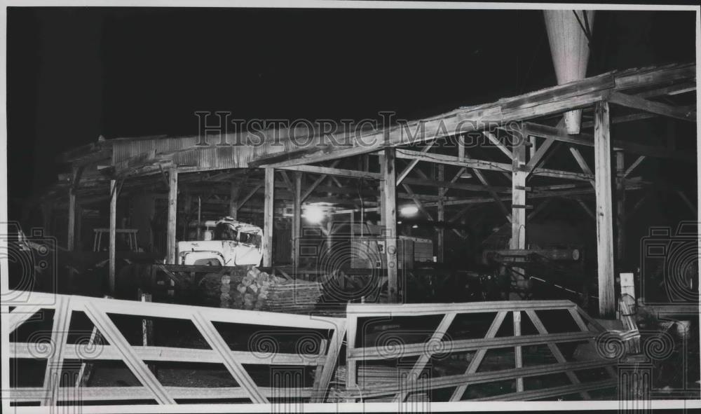 1988 Press Photo Scene Where Watchman Killed by Guard Dog, Centerville, Alabama - Historic Images