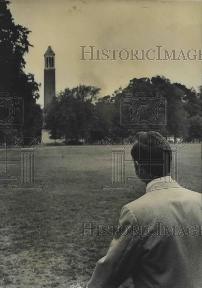 Press Photo University of Alabama President Joab Thomas Back on Campus - Historic Images