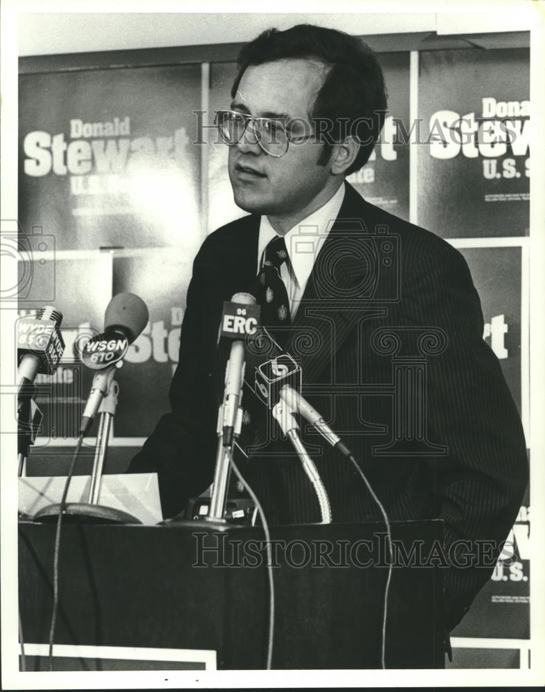1979 Press Photo Donald Stewart, Candidate for U.S. Senate - abna40369 - Historic Images