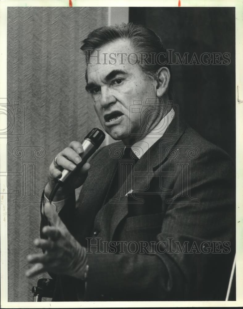 1982 Press Photo George Wallace, Former Governor of Alabama - abna40646 - Historic Images