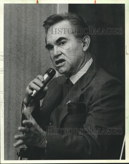 1982 Press Photo George Wallace, Former Governor of Alabama - abna40646 - Historic Images
