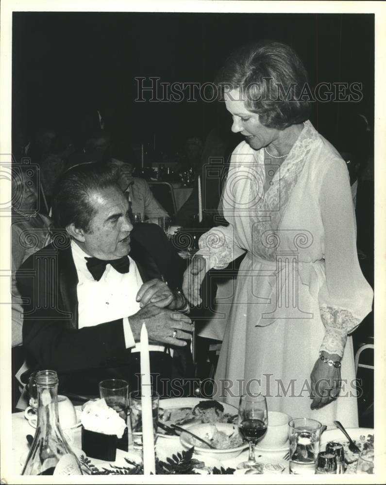 1980 Press Photo Former Alabama Governor George C. Wallace and Rosalyn Carter - Historic Images