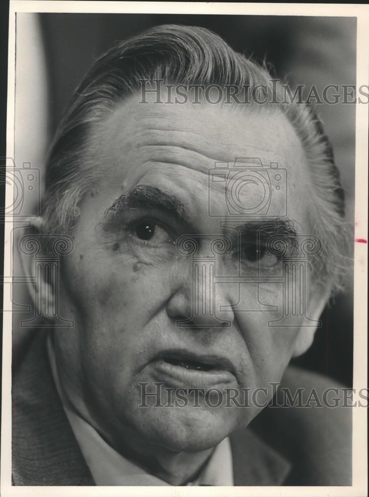 1986 Press Photo Fourth Term Governor of Alabama George Wallace at Conference - Historic Images