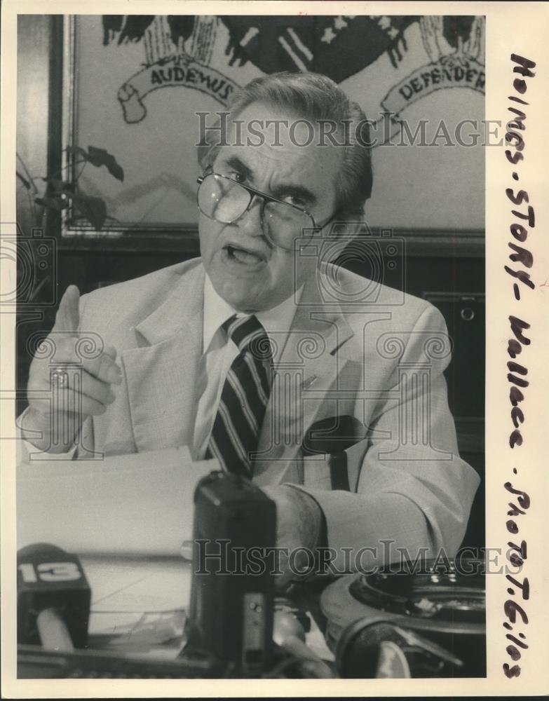 1986 Press Photo Alabama Governor George C. Wallace - abna40660 - Historic Images