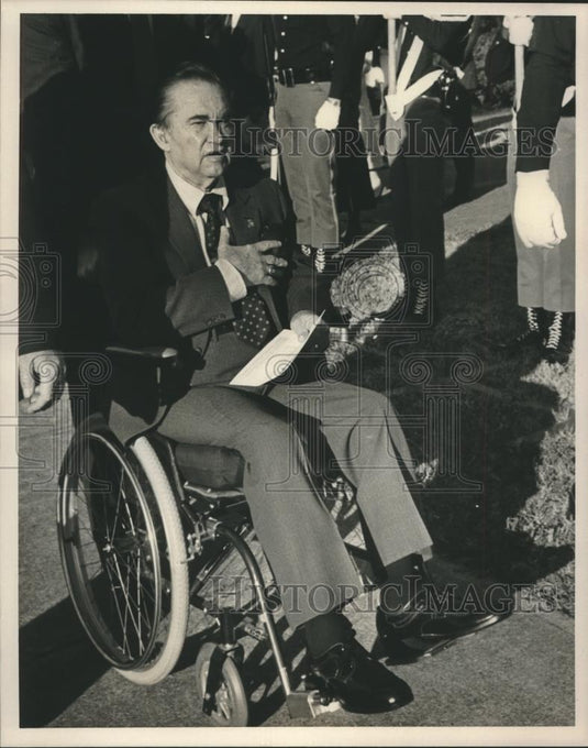 1987 Press Photo Former Governor George C. Wallace - abna40662 - Historic Images