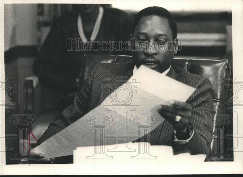 1989 Press Photo Birmingham City Council Candidate Richard Stone, Alabama - Historic Images