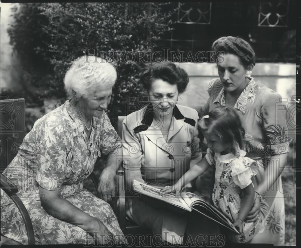 Press Photo Four Generations of Louis Pizitz Family, Alabama - abna41508 - Historic Images