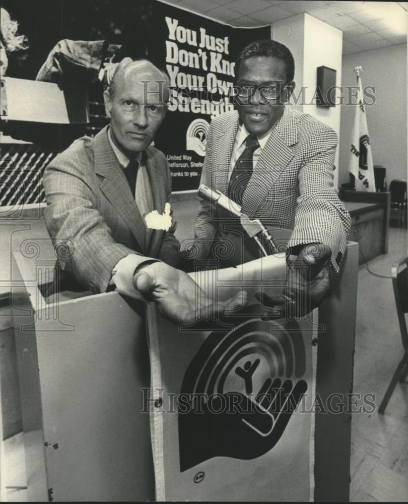 1977 Press Photo Birmingham Executives Kick of United Way Campaign - abna41713 - Historic Images