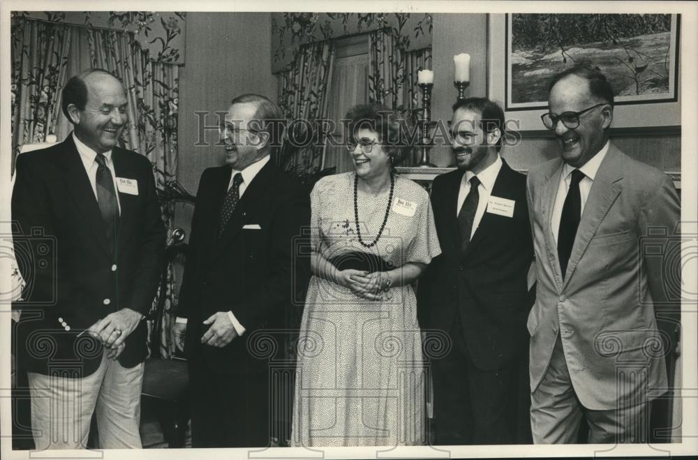 1989 Press Photo Montevallo University President Doctor John Stewart Reception - Historic Images