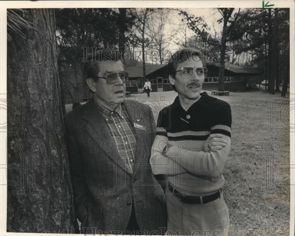 1987 Press Photo Jim Partain, Herbert Kennedy at Baptist Retreat - abna42031 - Historic Images