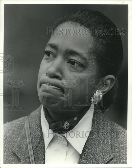 Press Photo Marjorie Peters, Birmingham, Alabama City Consultant, Investigated - Historic Images