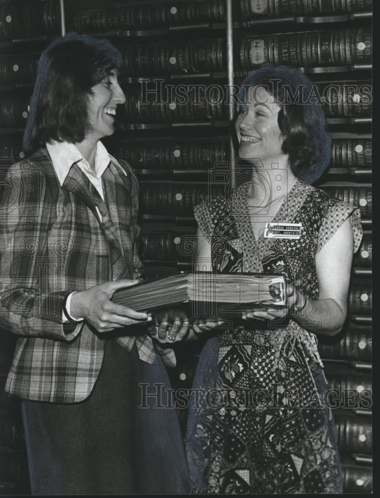 1979 Press Photo Theresa Ceravolo with Other near Books - abno01063 - Historic Images