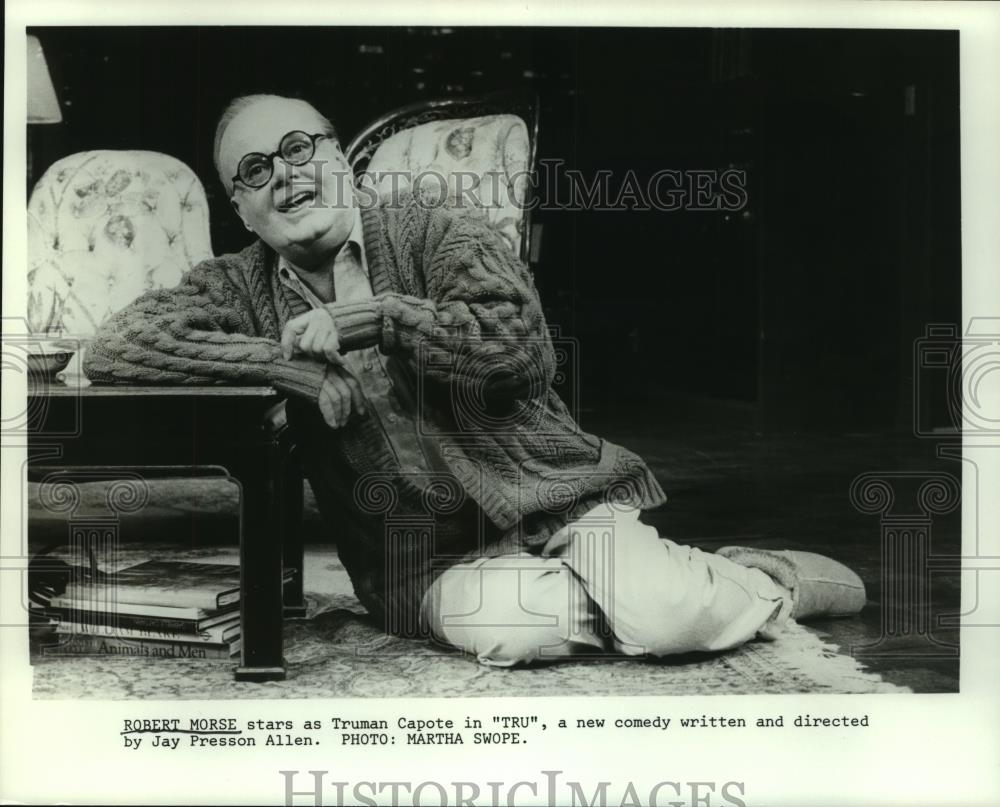 Press Photo Actor Robert Morse as Truman Capote in &quot;Tru&quot; - mjc07068 - Historic Images