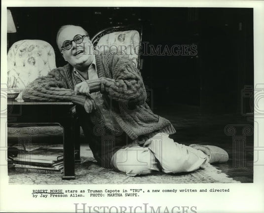 Press Photo Actor Robert Morse as Truman Capote in "Tru" - mjc07068 - Historic Images
