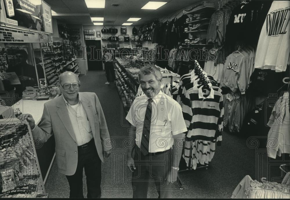 1985 Press Photo Melvin and Alfred Altman reopen University store - mjc08667 - Historic Images
