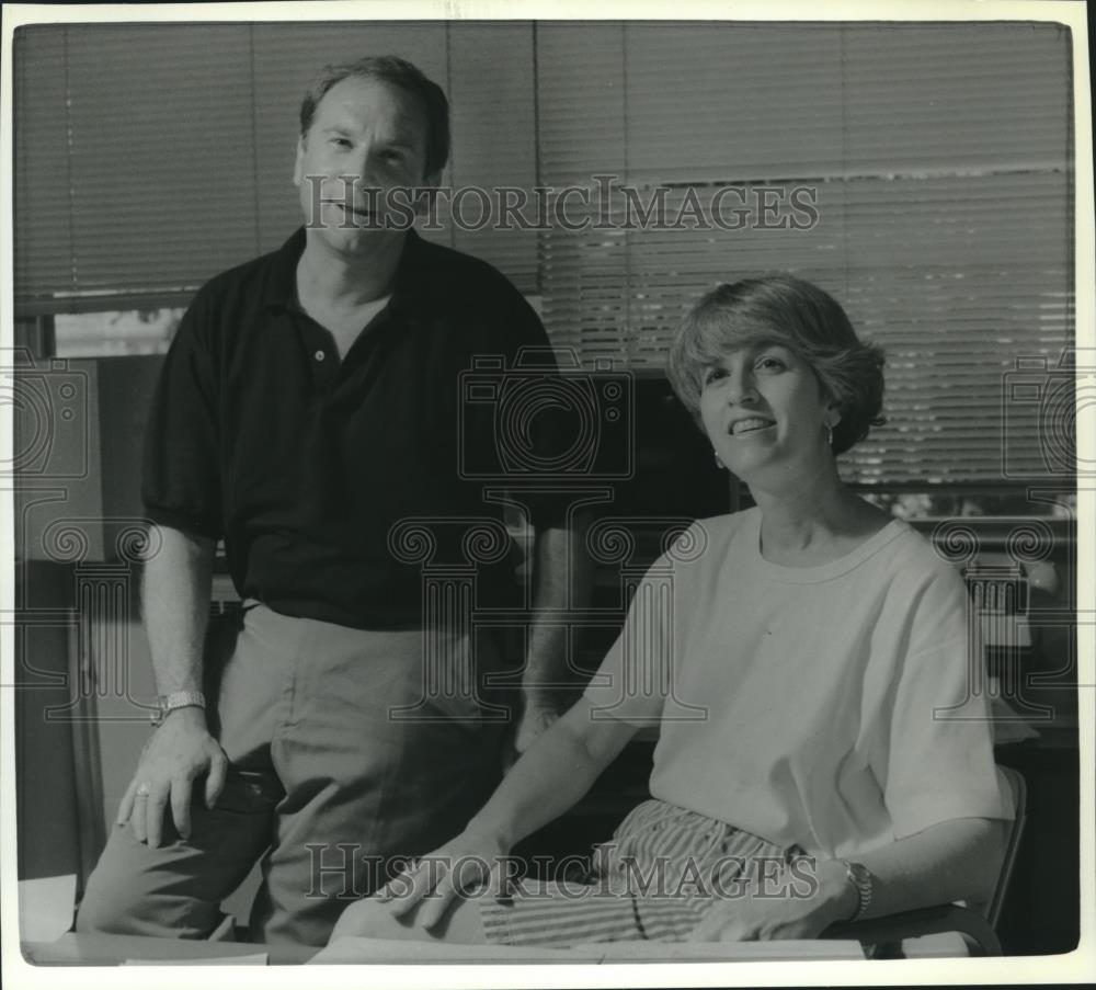 1991 Press Photo Professors Kerry and Deborah Vandell University of Wisconsin - Historic Images