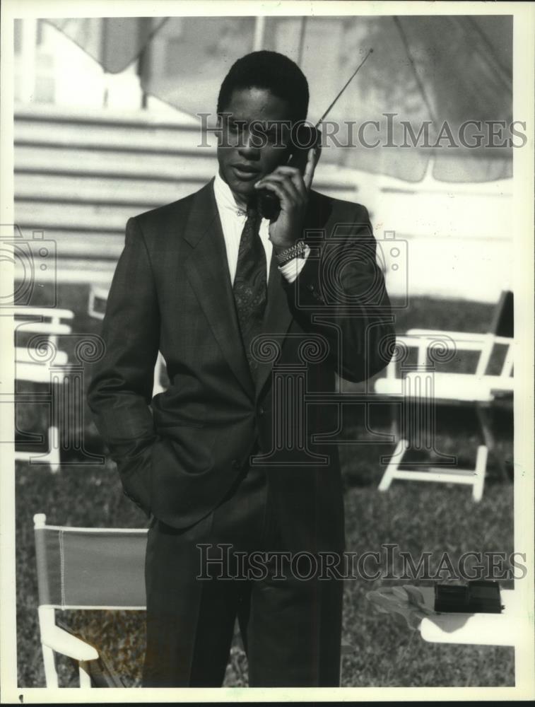 1987 Press Photo Blair Underwood in &quot;Rohner v. Gradinger&quot; on NBC&#39;s &quot;L.A. Law&quot; - Historic Images