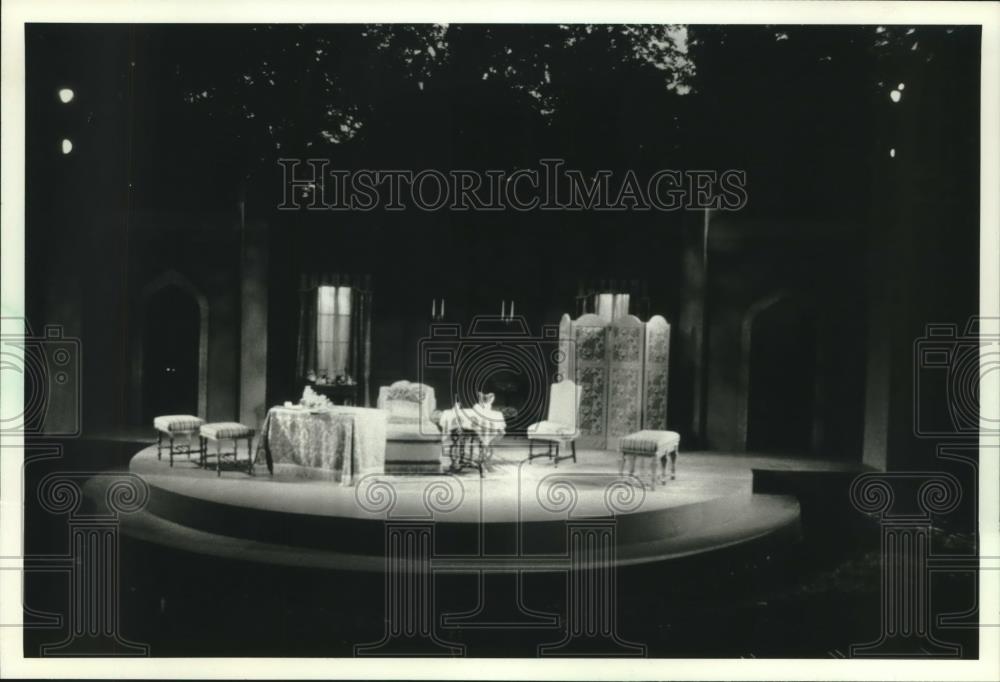 1995 Press Photo View of Theater Stage, Summer in the Park - mjc11075 - Historic Images