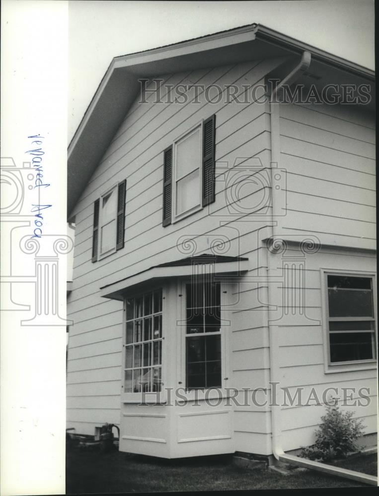 1982 Press Photo The Bergstrom home in Wisconsin was damaged by a tornado - Historic Images