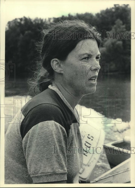 1983 Press Photo Pamella A. Thiel, Wisconsin geologist - mjc11327 - Historic Images