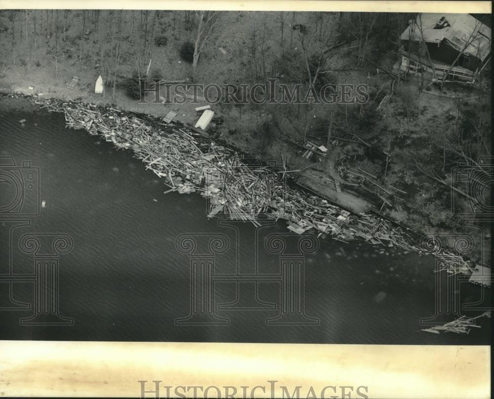 1984 Press Photo Aftermath of storm in Oneida County, Wisconsin - mjc11415 - Historic Images