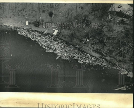 1984 Press Photo Aftermath of storm in Oneida County, Wisconsin - mjc11415 - Historic Images