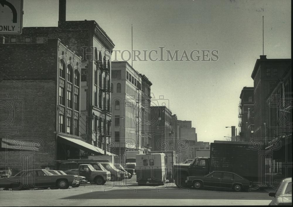 1984 Press Photo Historic Third Ward in Milwaukee, Wisconsin - mjc11599 - Historic Images